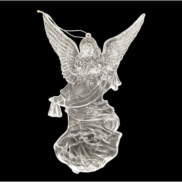 Vintage Christmas Ornament Acrylic Heavenly Angel Figurine Xmas Ornament - Picture 1 of 5